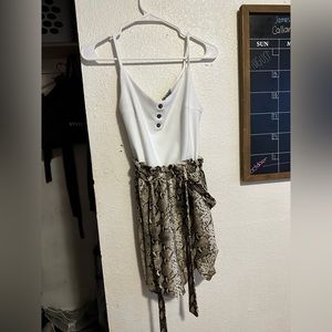 Snakeskin romper